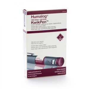 Humalog Kwikpen 100IU/ml Eli Lilly