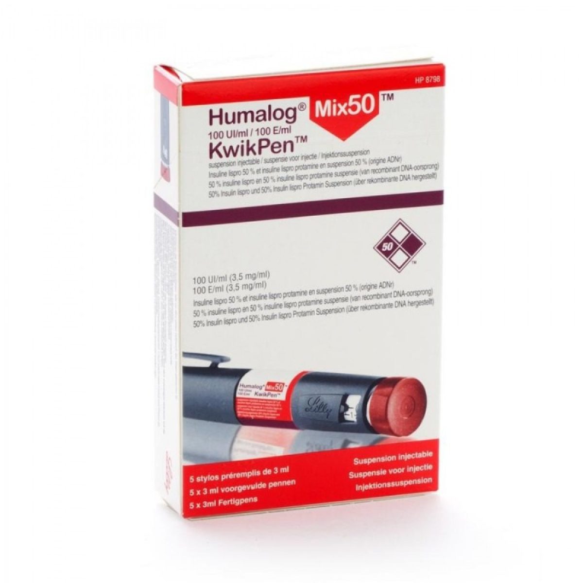Humalog Kwikpen Mix 50 Eli Lilly
