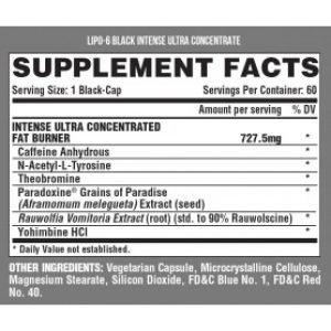 Nutrex – Lipo 6 Black UC Intense USA Nutrex