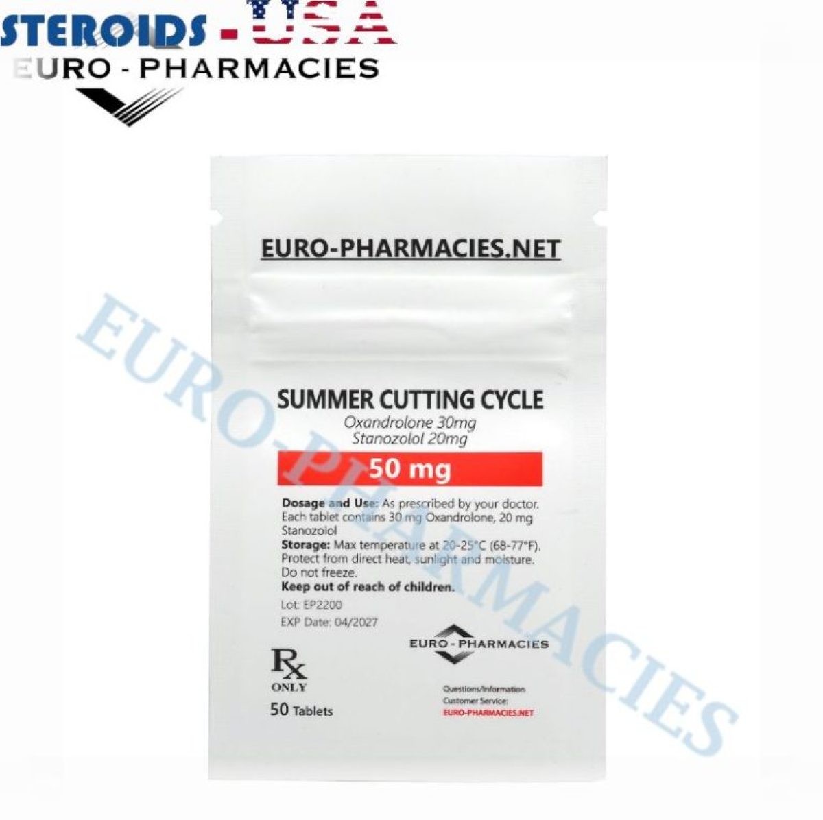 Summer Cutting cycle ( 20 mg winstrol + 30mg anavar) -50mg/tab, 50 pills/bag – Euro-Pharmacies Euro-Pharmacies