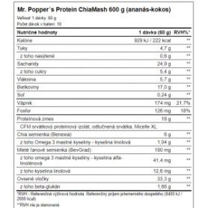 Amix Mr Poppers Protein – ChiaMash 600 g AMIX