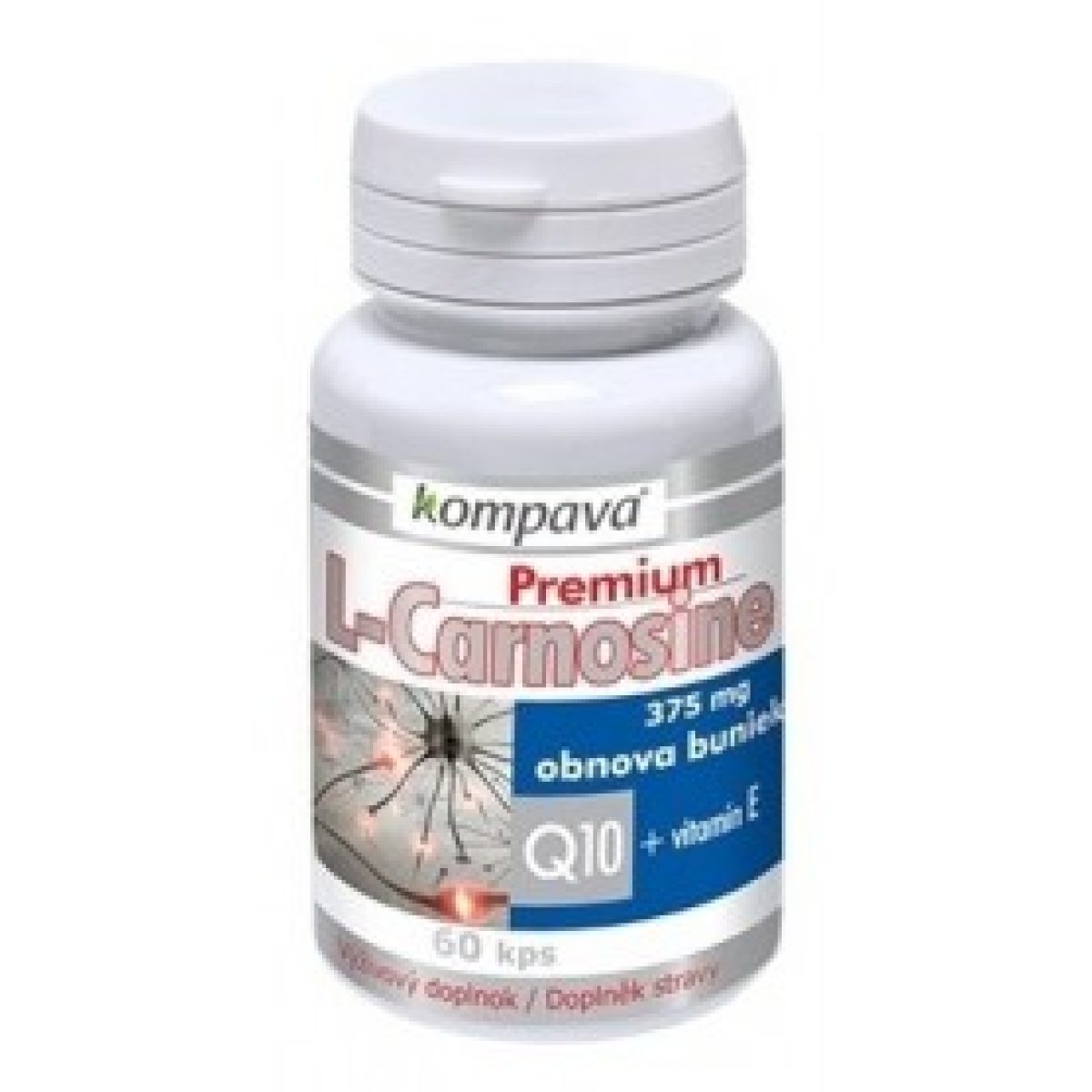 Kompava Premium L-Carnosine 60 capsules Kompava