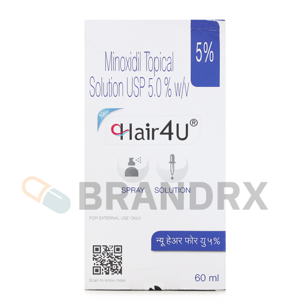 Hair4U Spray and Solution 5% Glenmark Pharmaceuticals Ltd.
