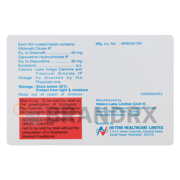 Da Sutra 30X 50/30 mg Hetero Labs Limited