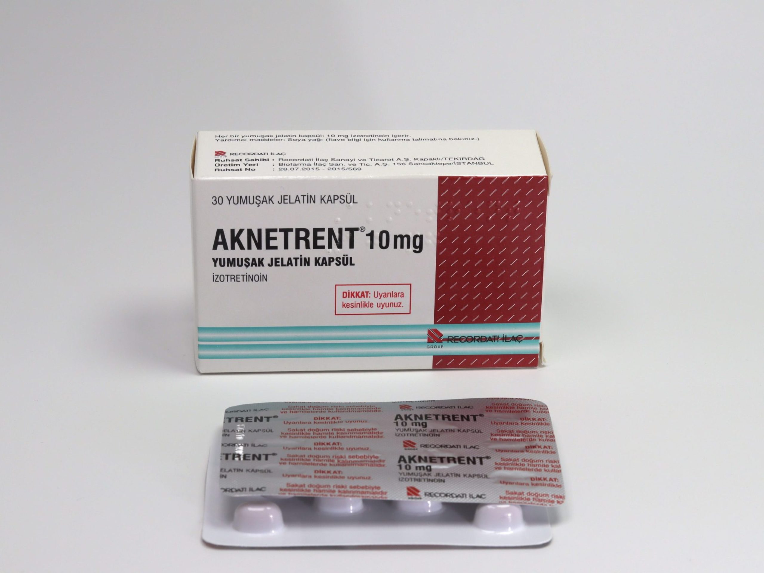 Aknetrent (Accutane) 10mg Recordati