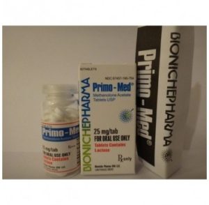 Primo-Med Bioniche Pharma (Primobolan Tablets) 60tabs (25mg/tab) Bioniche Pharmaceuticals