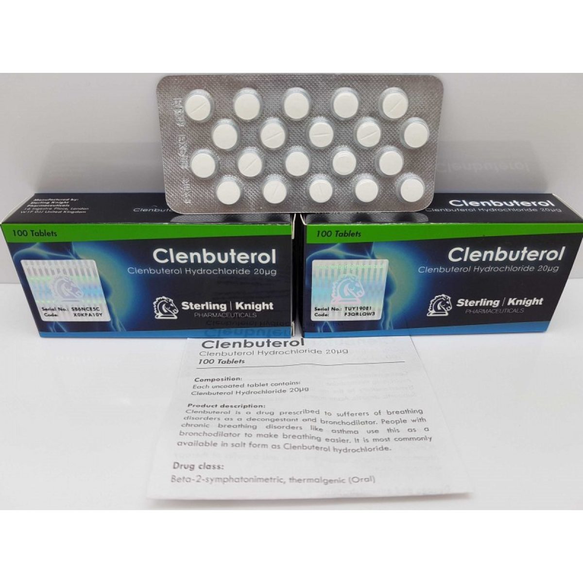 Clenbuterol 0,02mg Sterling Knight