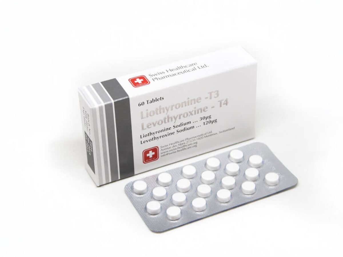 Liothyronine + Levothyroxine 30+120mcg Swiss Healthcare