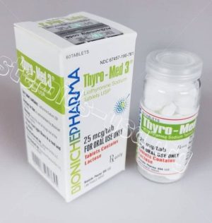 Thyro-Med 3 Bioniche Pharma (Liothyronine Sodium) 60tabs (25mcg/tab) Bioniche Pharmaceuticals